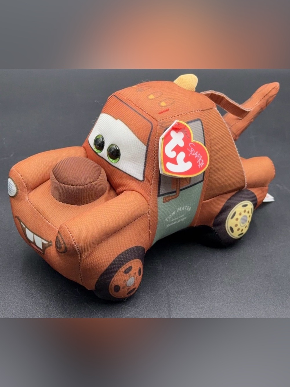 Ty Beanie Disney/Pixar Cars 3 Mater Tow Truck 6" 15cm Lightning McQueen's friend